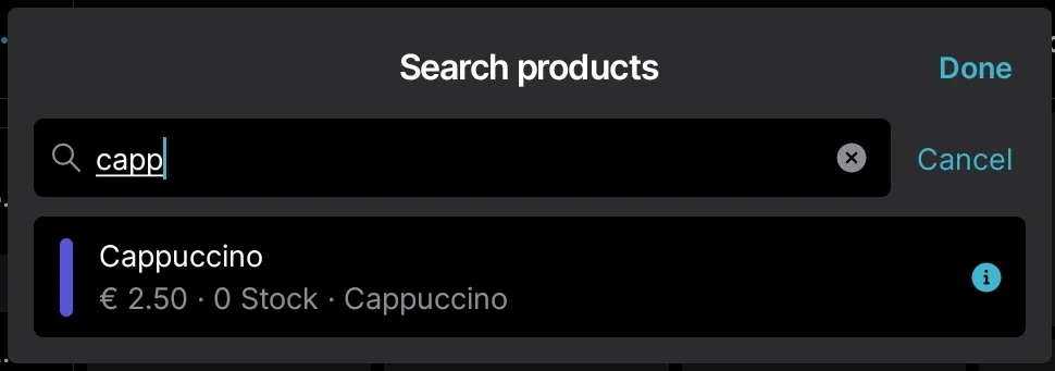 search product window